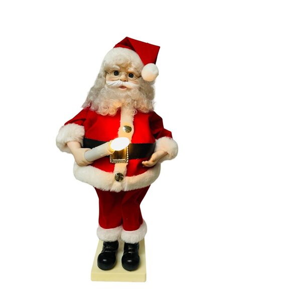 Animated Santa Claus Light-Up Christmas Decoration 20" Continuous Animation No B - Picture 6 of 14